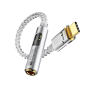 وصله تحويله من ابره 3.5mm الى تايب سي مدمجه بكرت صوت عالي الوضوح
