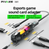 وصله بيفا X41 RGB الاصدار الجديد شحن 60 واط سماعه ابره 3.5mm سماعه تايب سي PIVA ADAPTER
