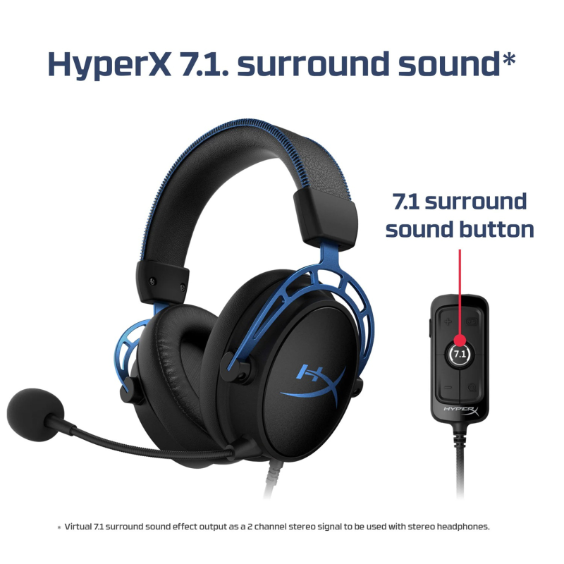 سماعه رأس هايبر اكس كلاود الفا اس يو اس بي 7.1 Hyperx Cloud Alpha S Wired سماعه رأس هايبر اكس كلاود الفا اس يو اس بي 7.1 Hyperx Cloud Alpha S Wired