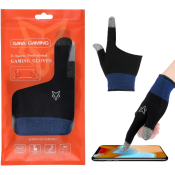قفازات أصابع Sarafox G01 للألعاب المحمولة، مقاومة للعرق ومضادة للانزلاق، غطاء إصبع للشاشات اللمسية، غلاف إصبع للألعاب قابل للتنفس