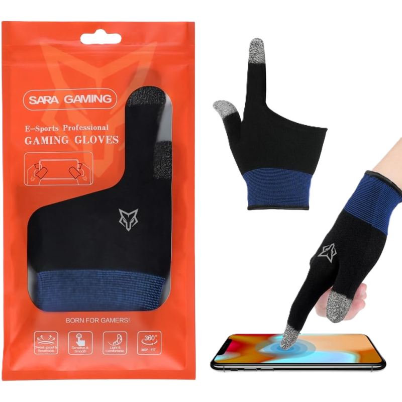 قفازات أصابع Sarafox G01 للألعاب المحمولة، مقاومة للعرق ومضادة للانزلاق، غطاء إصبع للشاشات اللمسية، غلاف إصبع للألعاب قابل للتنفس قفازات أصابع Sarafox G01 للألعاب المحمولة، مقاومة للعرق ومضادة للانزلاق، غطاء إصبع للشاشات اللمسية، غلاف إصبع للألعاب قابل للتنفس