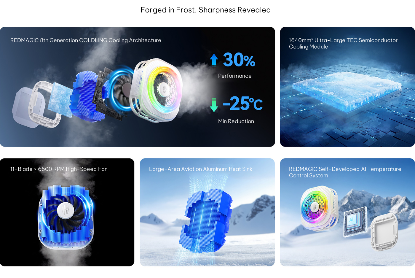 مروحه تبريد ريد ماجيك 8 برو الجديده REDMAGIC CRYO COOLER 8 Pro